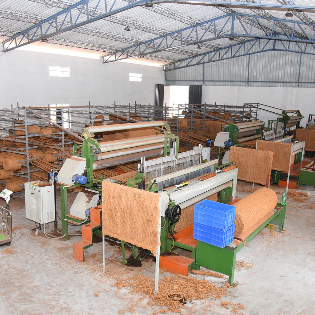Coir geo textile machines